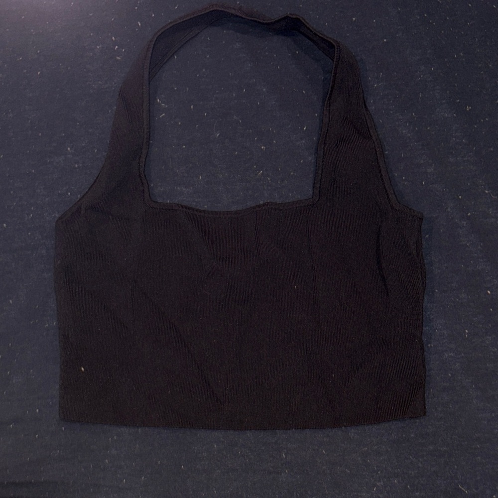 Elegant Black Women's Crop Top